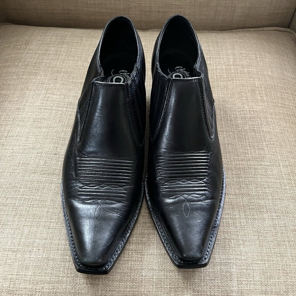 Charlie 1 Horse Black Booties Size 8 (B) Boots Short Leather Western Cowboy - Picture 3 of 16